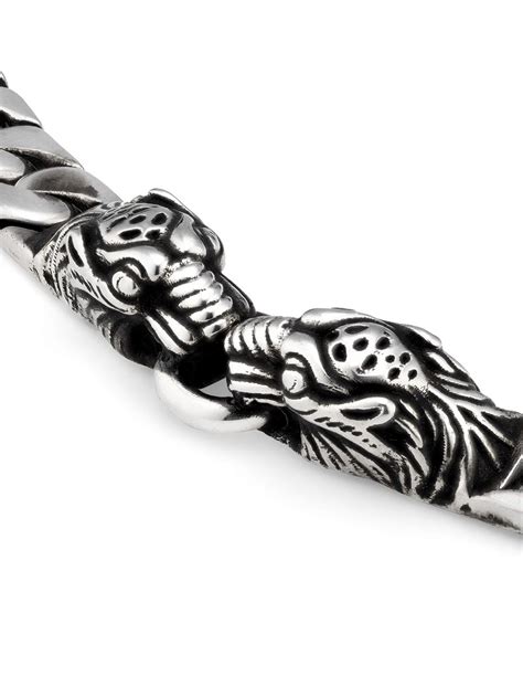 gucci tiger necklace price|gucci tiger head necklace silver.